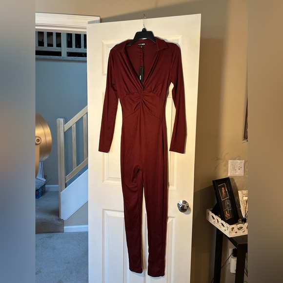 Cardi B Deep Red Jumpsuits Collection Bundle 🆕 - Picture 16 of 16